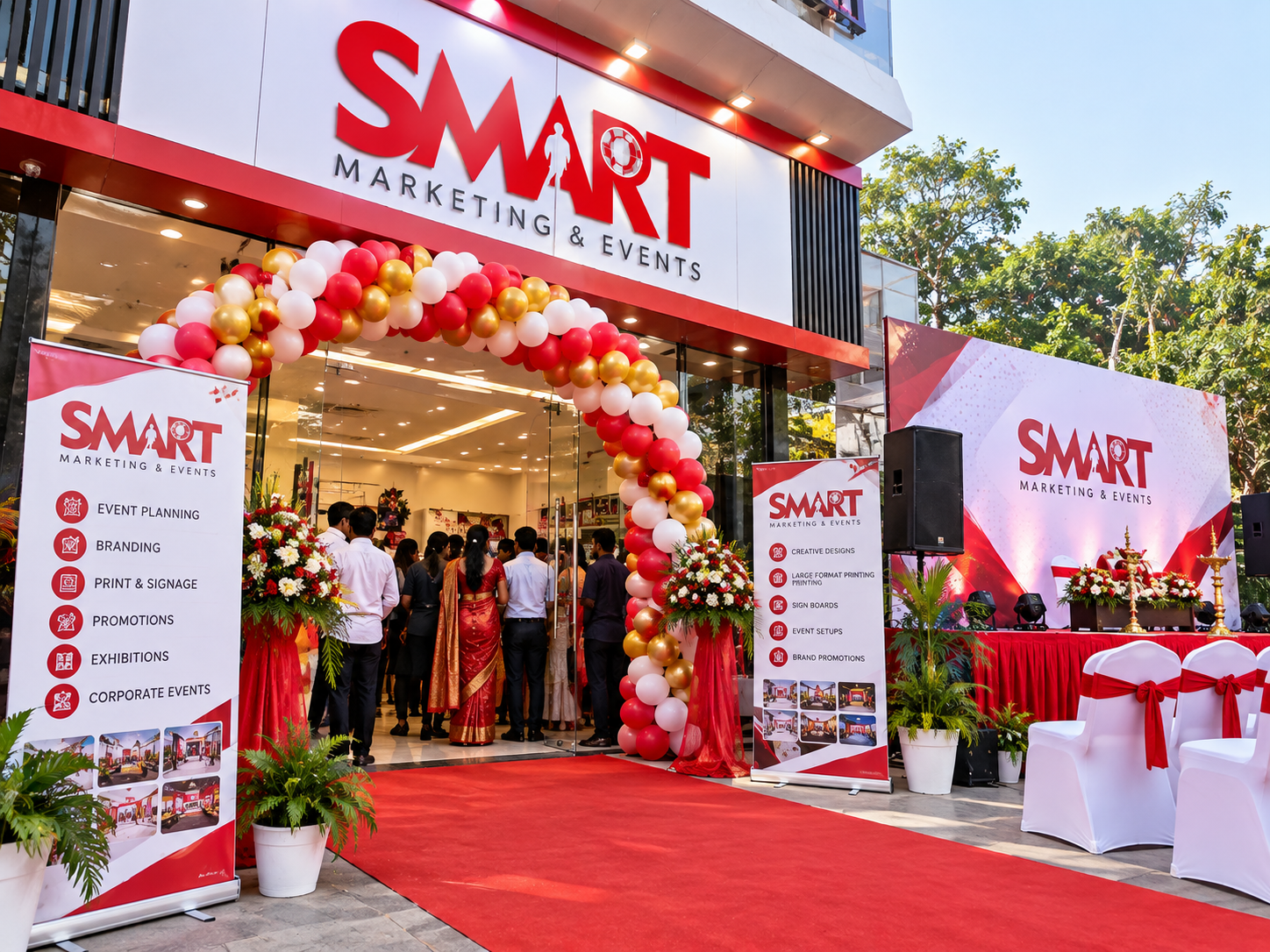 Store opening and event branding