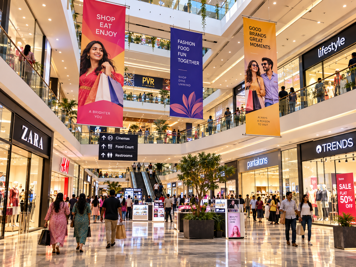 Malls and retail
